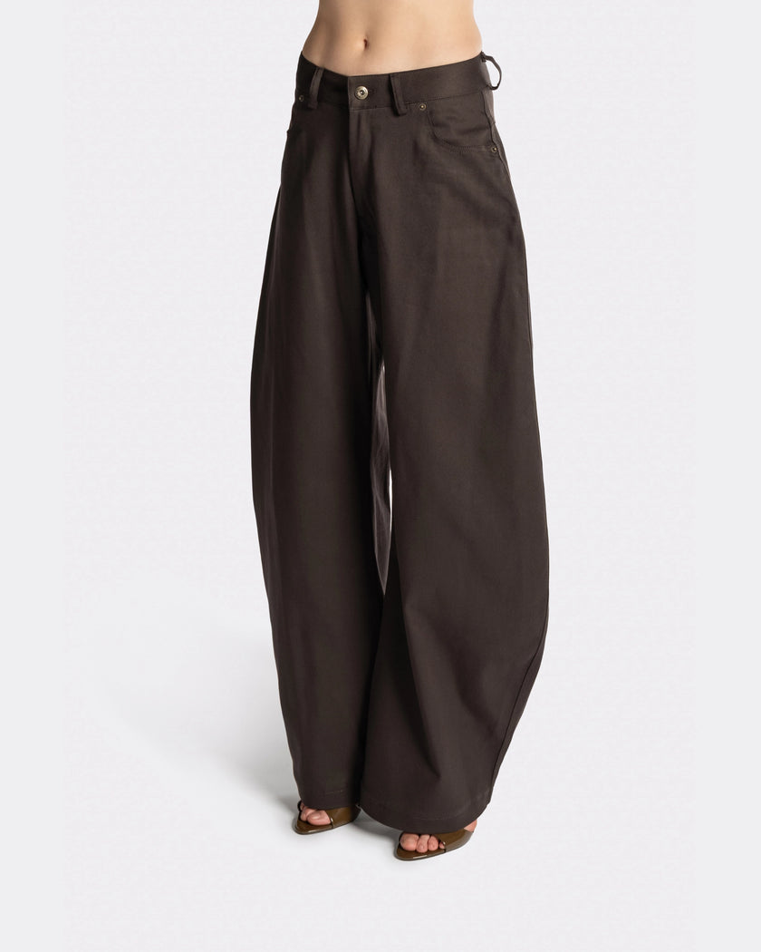 ROUND FIVE POCKET BROWN