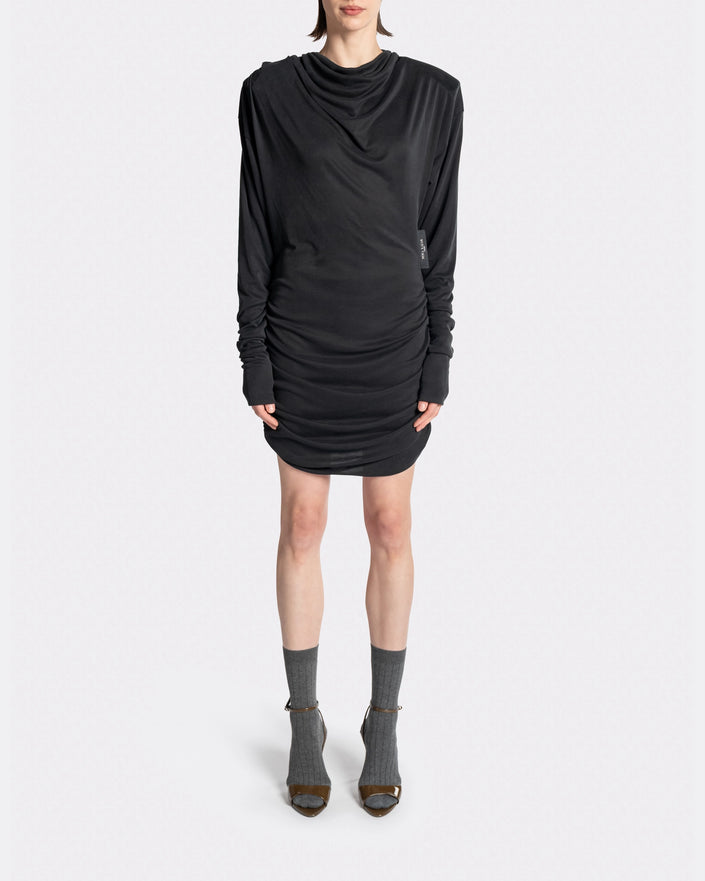 Drapped Long Sleeve Dress