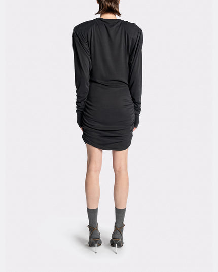 Drapped Long Sleeve Dress