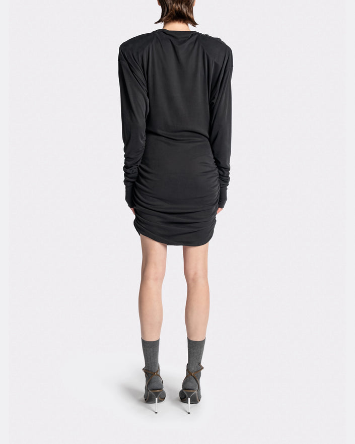 Drapped Long Sleeve Dress