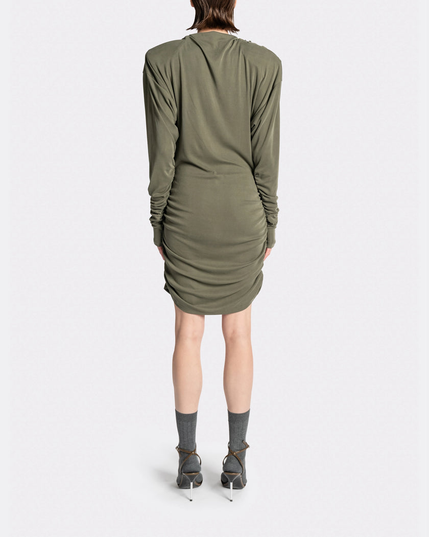 Drapped Long Sleeve Dress