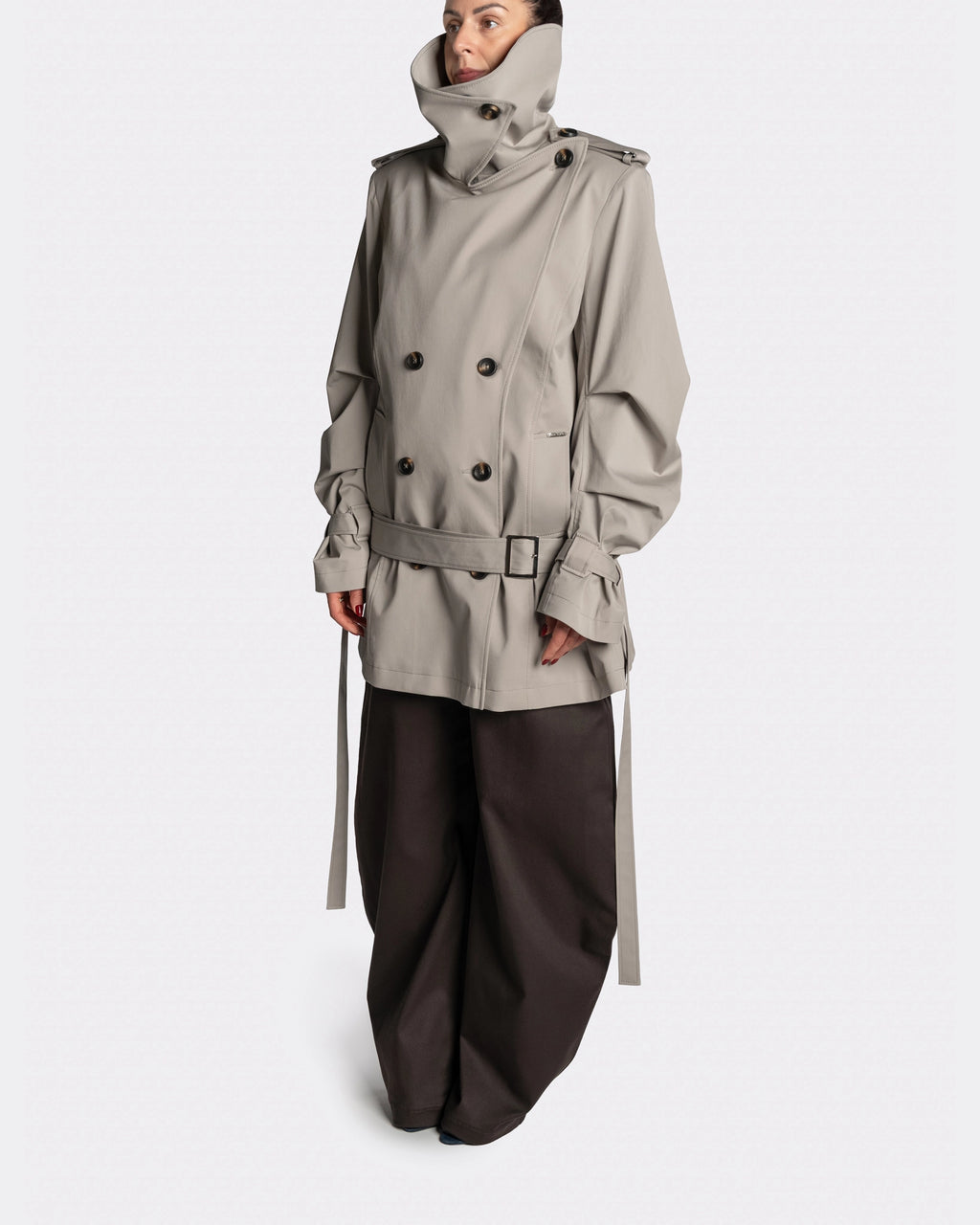 Collar Trench Jacket