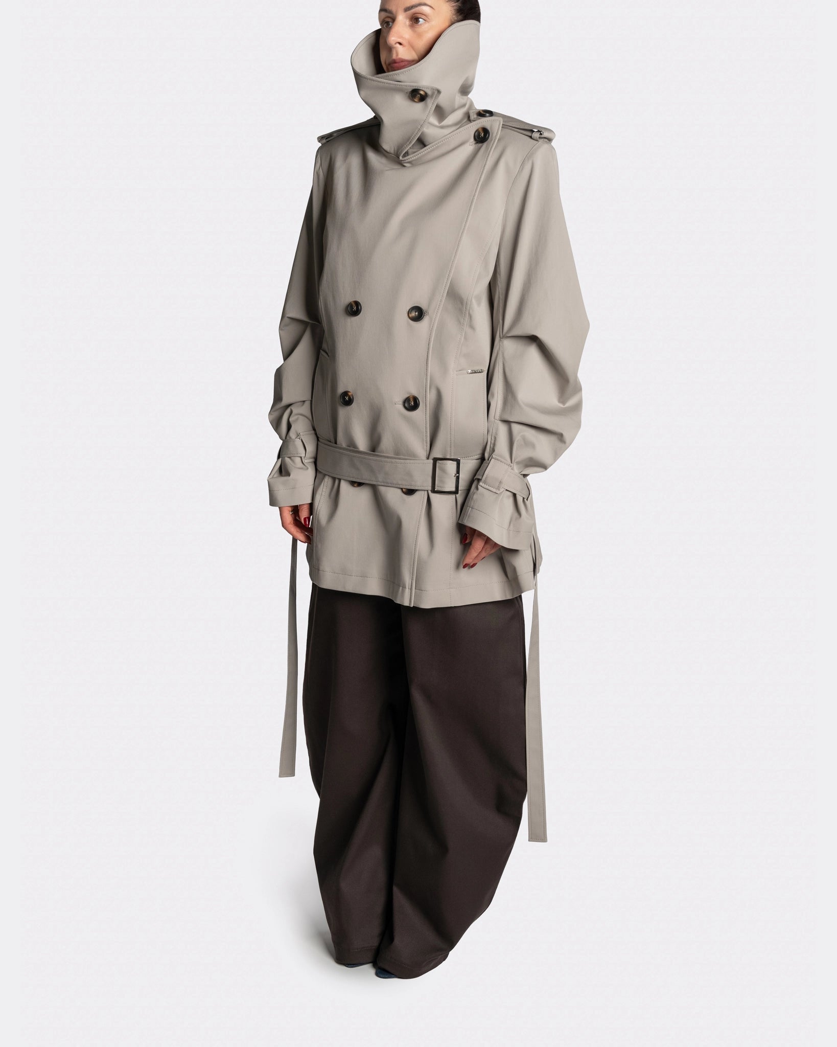 Collar Trench Jacket