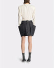 DRAPPED LS T SHIRT WHITE
