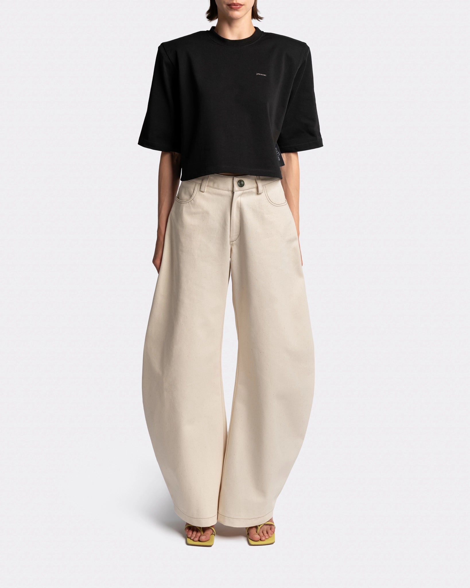 Cropped T-shirt Black