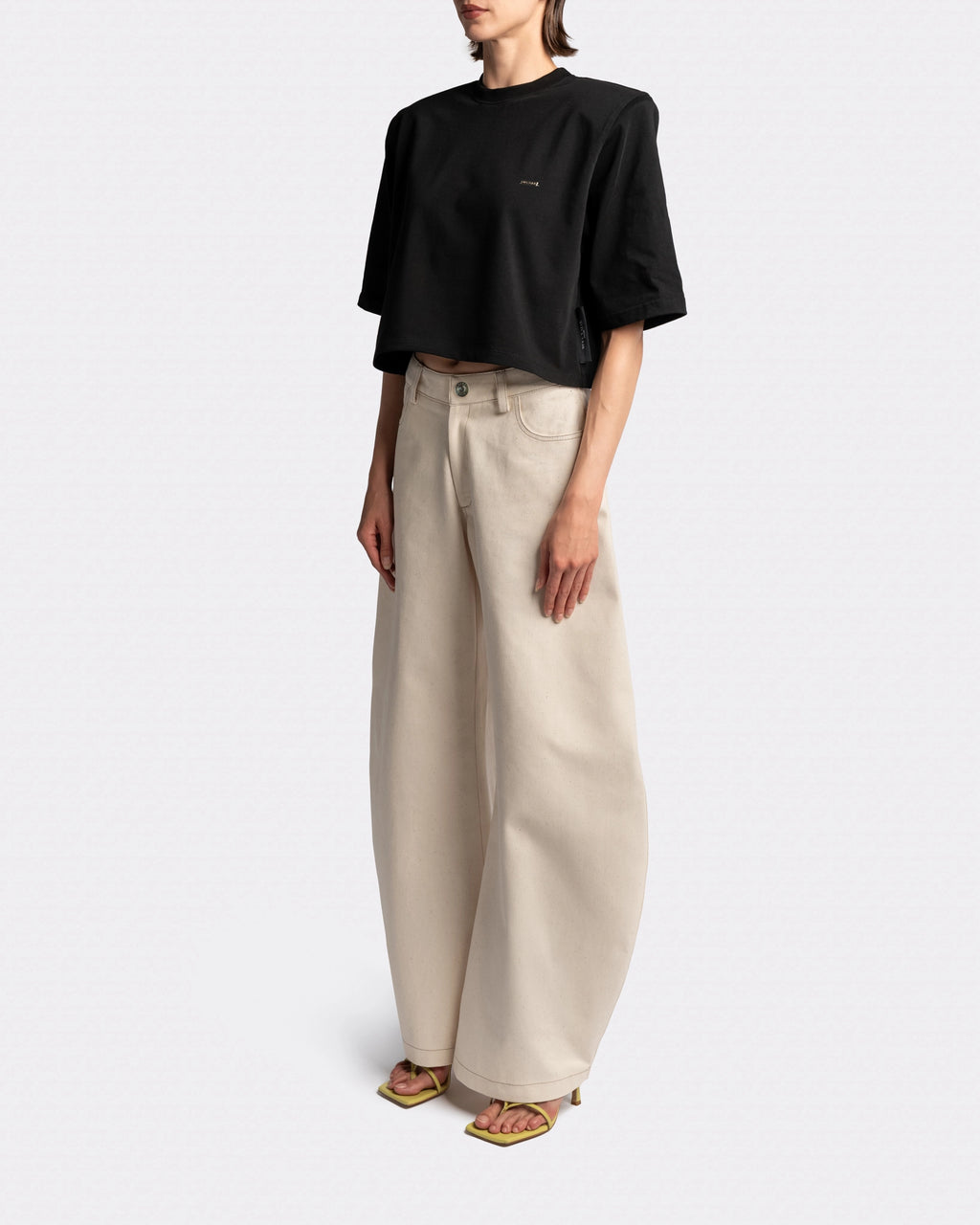 Cropped T-shirt Black