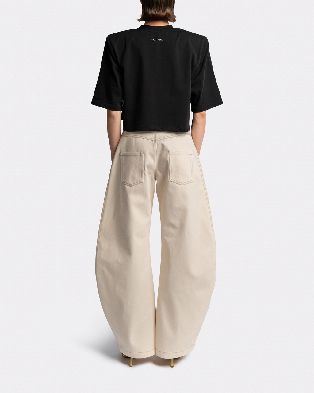 Cropped T-shirt Black
