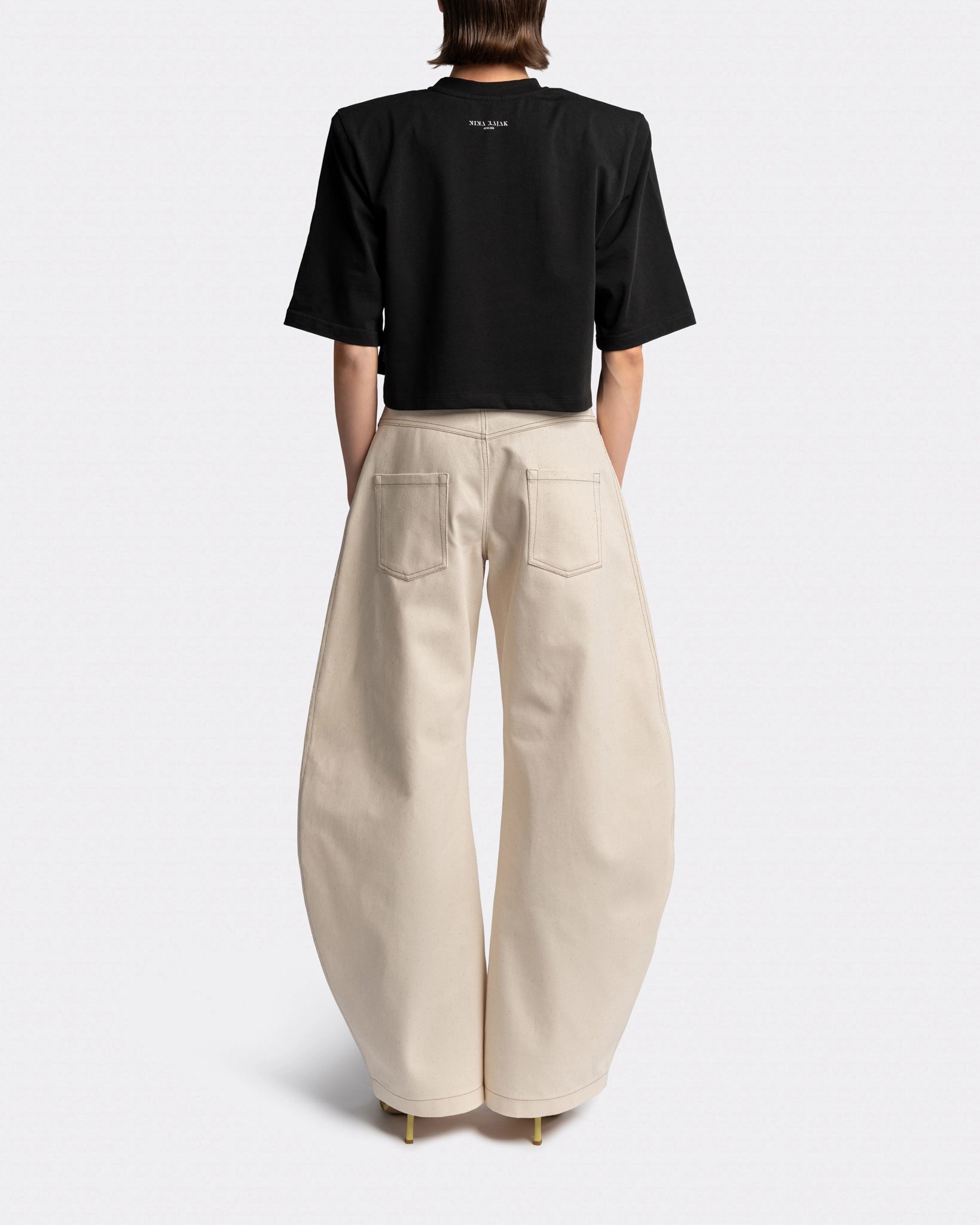 Cropped T-shirt Black