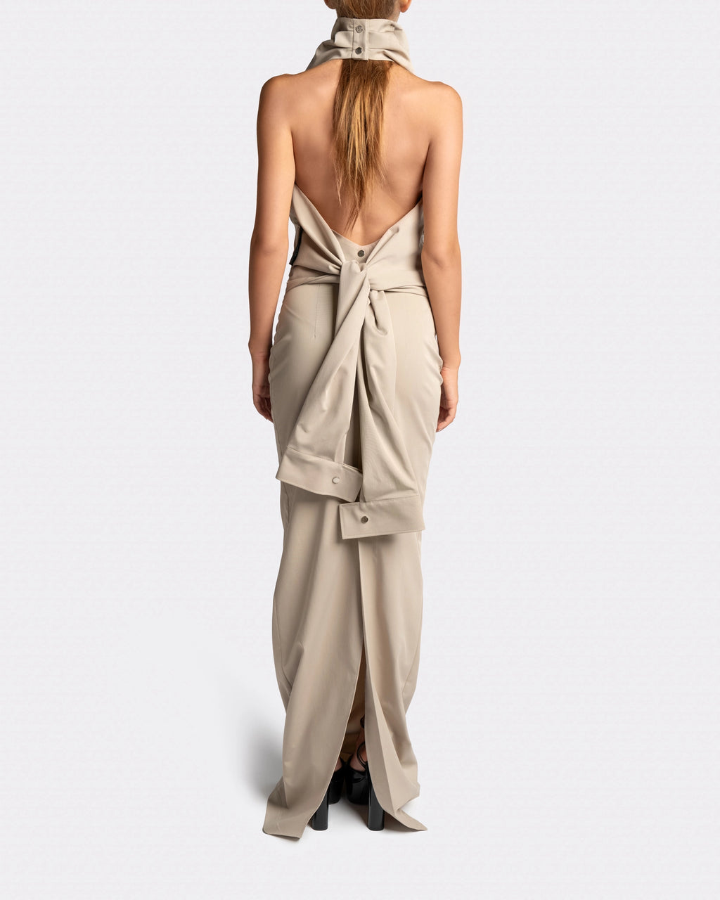 High Neck Long Dress