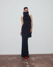 High Neck Long Dress