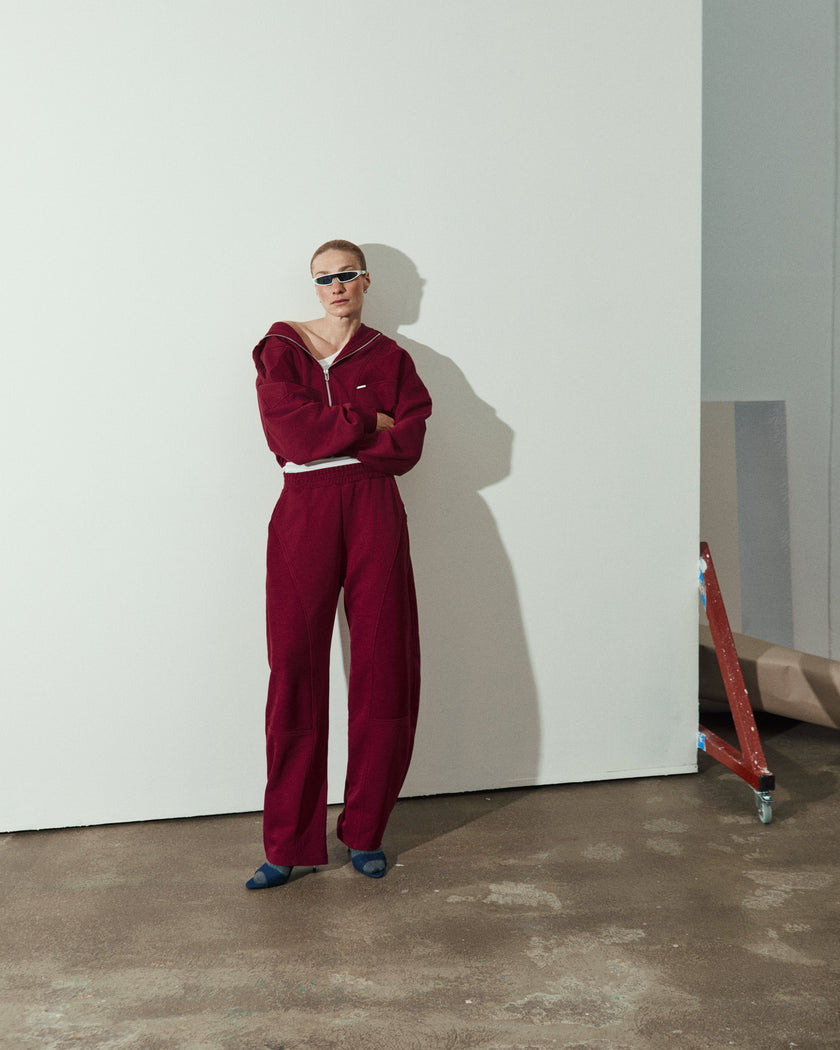 Tracksuit Pants Bordeaux