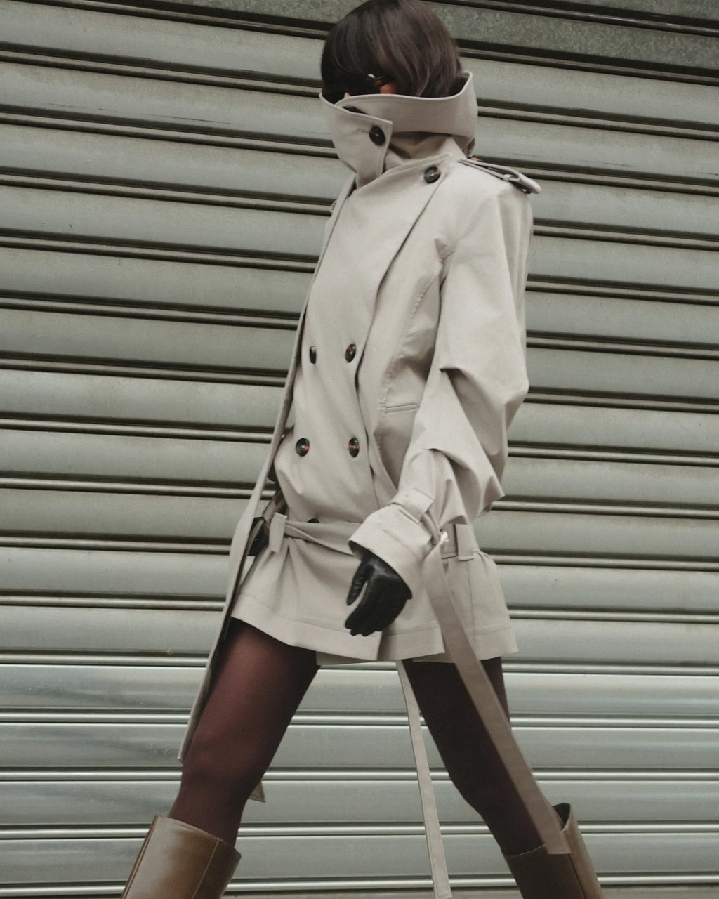 Collar Trench Jacket