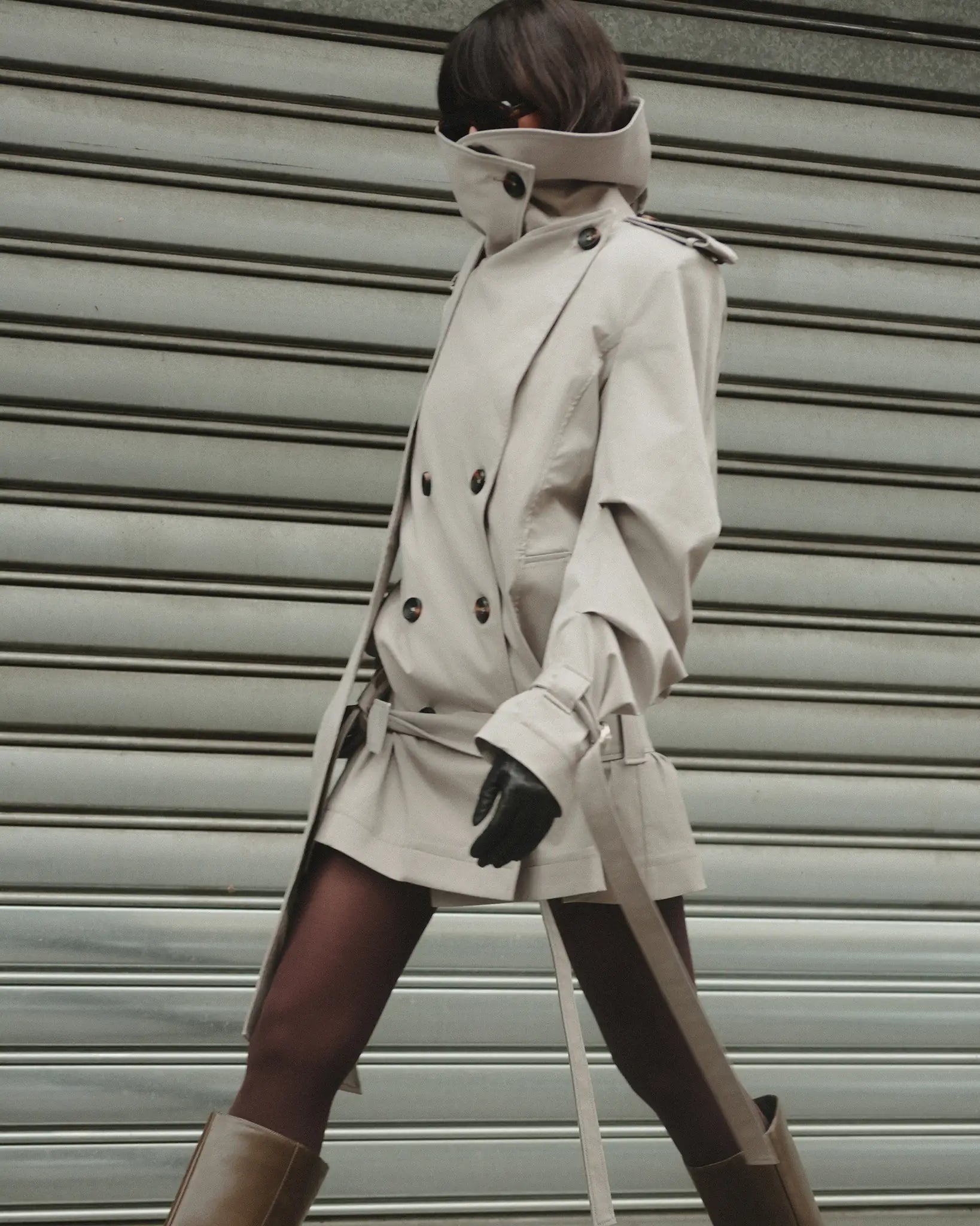 Collar Trench Jacket